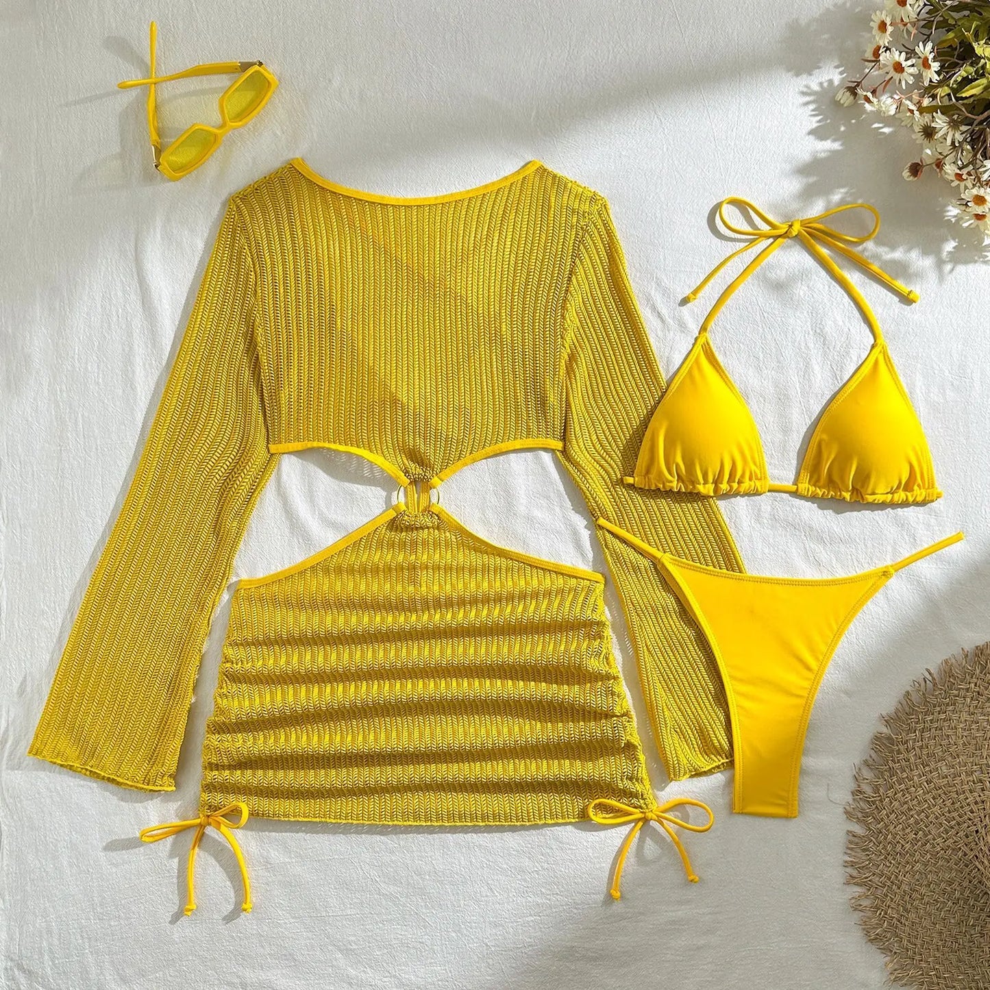 3-Piece Wire-Free Bikini Set