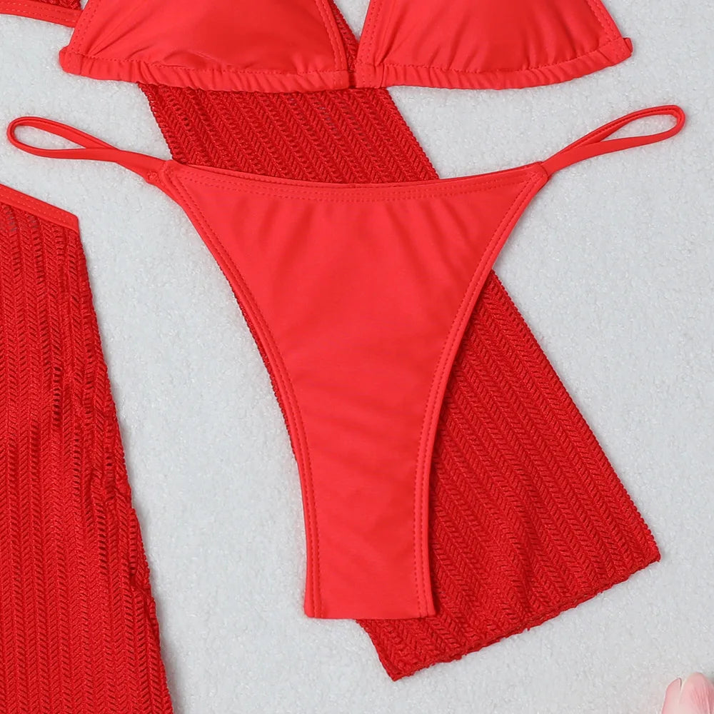 3-Piece Wire-Free Bikini Set