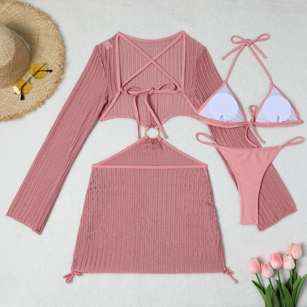 3-Piece Wire-Free Bikini Set