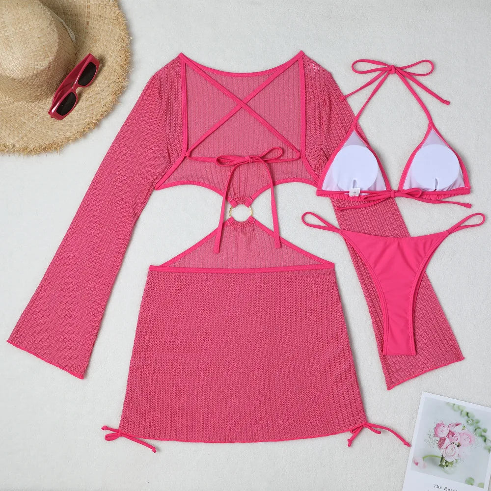 3-Piece Wire-Free Bikini Set