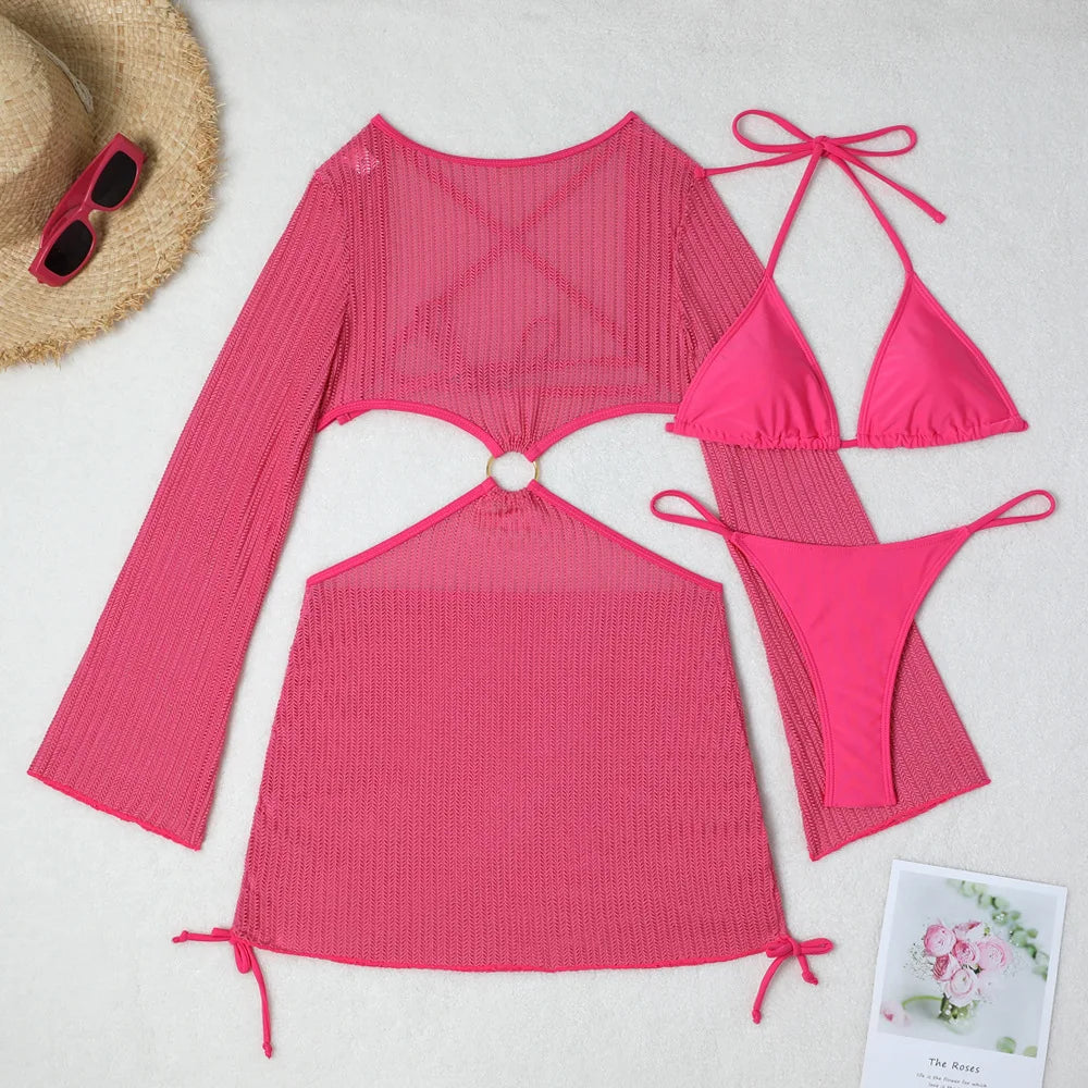 3-Piece Wire-Free Bikini Set