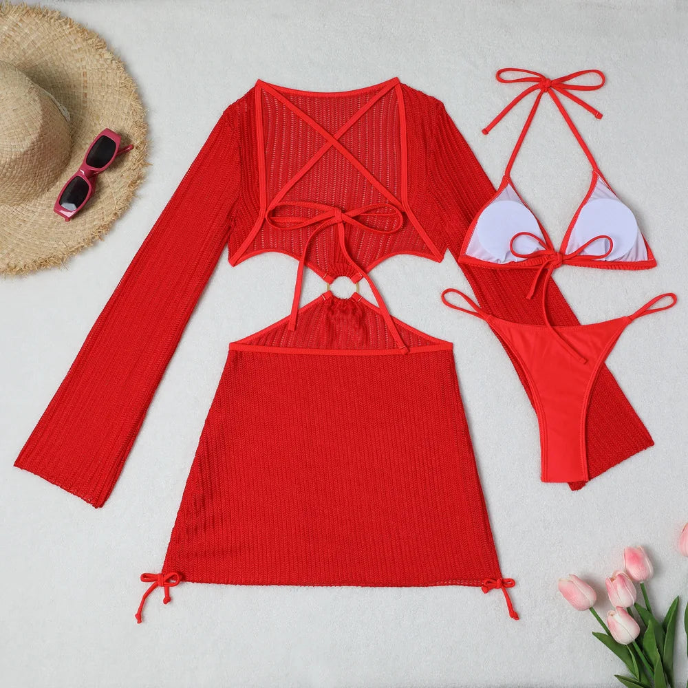 3-Piece Wire-Free Bikini Set