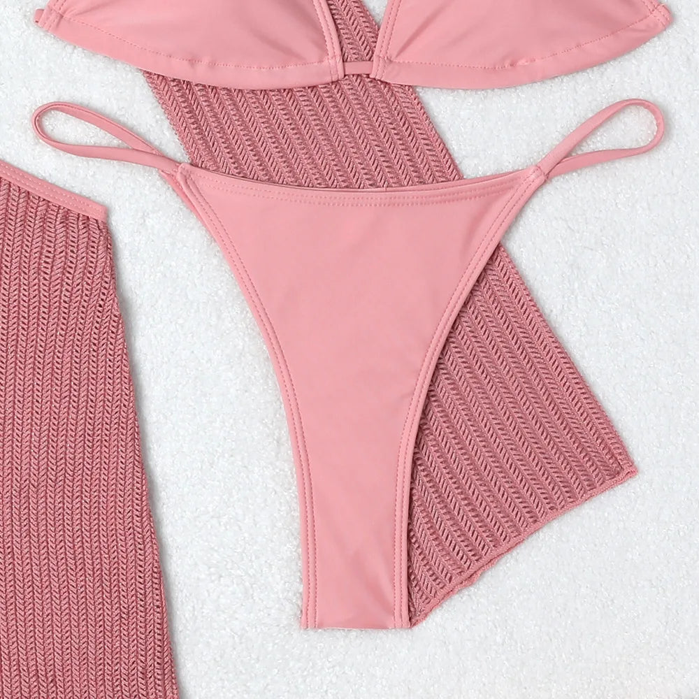 3-Piece Wire-Free Bikini Set